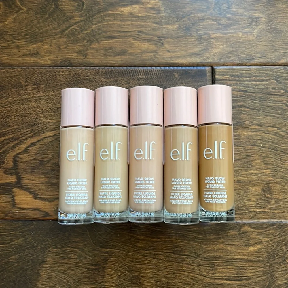 Sealed e.l.f. Halo Glow Liquid Filter Complexion Booster in 5 Medium/Tan - Picture 1 of 3